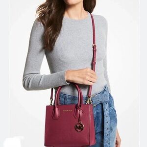 NWT Michael Kors Wine Crossbody Bag